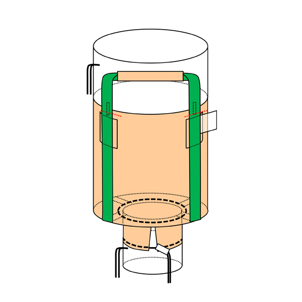 フレコンバッグ　130KG-D(N4-6G)